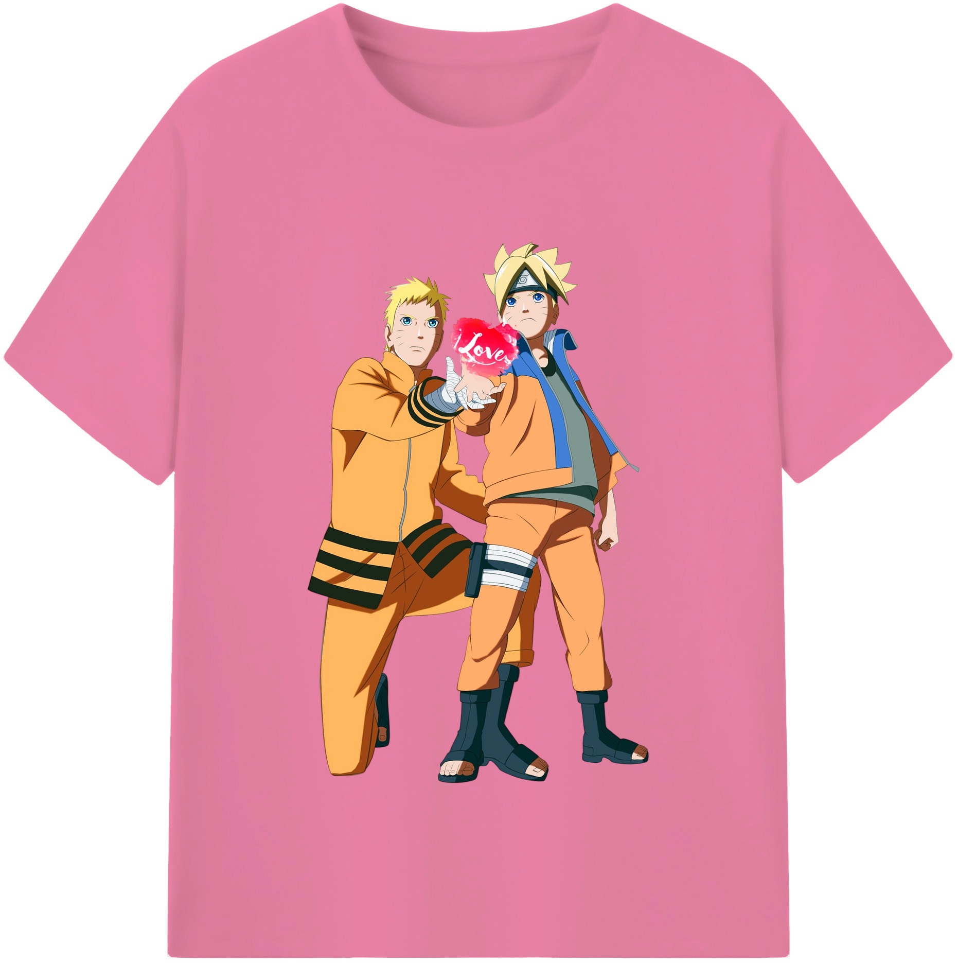 （画像用） NARUTO -ナルト- うずまき ボルト Uzumaki Boruto 綿100％半袖Tシャツ（フロントプリント）